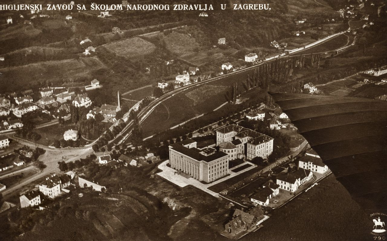 Higijenski zavod, Rockfellerova ulica, Gučeva zvijezda, Ksaverska cesta, oko 1930. godine